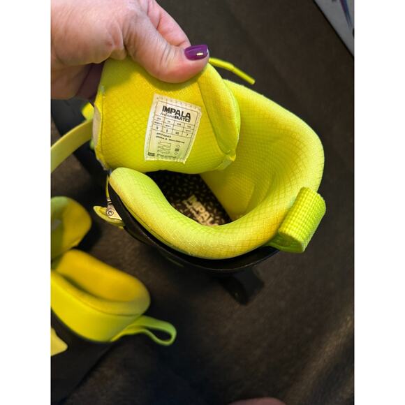 Impala Lightspeed Inline Skates Black/Fluoro Yellow Women’s 9/ Men’s 7 - Picture 10 of 14